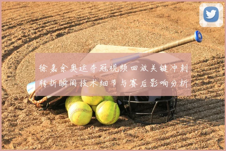 徐嘉余奥运夺冠视频回放关键冲刺转折瞬间技术细节与赛后影响分析